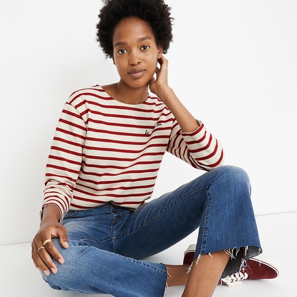 Madewell Tops - Madewell ArmorLux La Di Da Stripe Passarelle  Tee